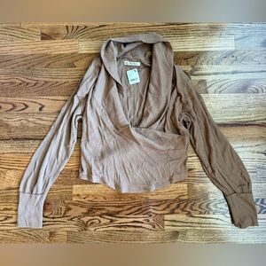 Free People Tobacco Brown Sweater / Size L / NWT